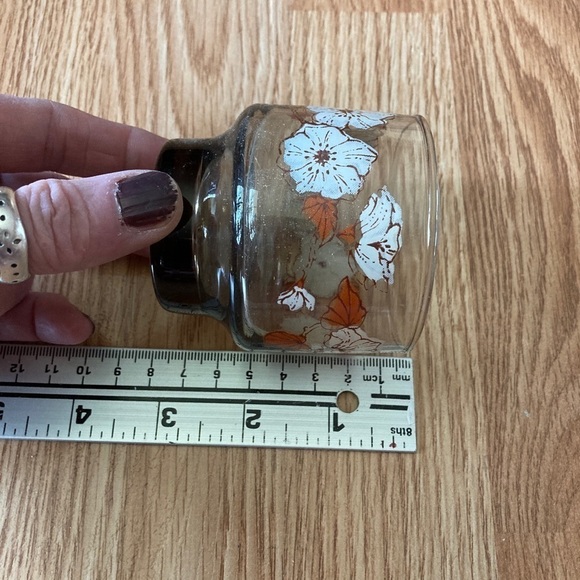 Vintage Libbey Glasses. Never used in box floral design set of 4 - Picture 3 of 6